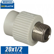 Муфта с наружной резьбой Wavin 20x1/2"